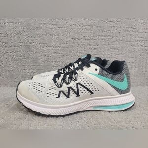 Nike Zoom Winflo 3 Women's Size 8 White Black Running Shoes Sneakers 831562-101